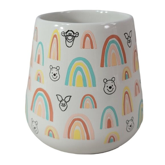 Disney Parks Winnie The Pooh & Pals Rainbows Mug 21oz Large Piglet Tigger NEW - Picture 3 of 12